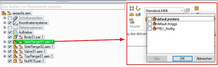 Solid Edge Anzeigenkonfigurationen Unterbaugruppen