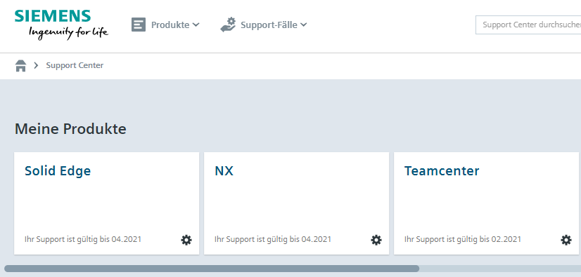 Neues Siemens Support Center