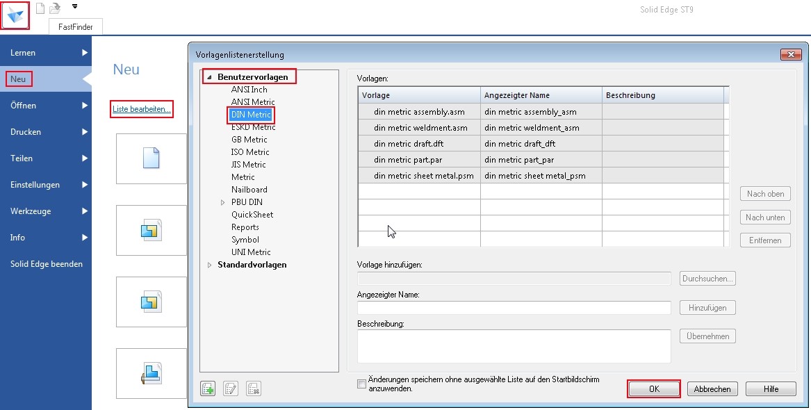 Solid Edge Templates Server