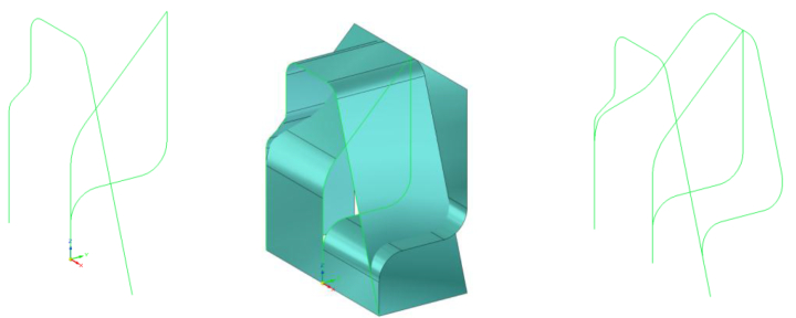 Solid Edge Erzeugen von 3D Kurven Abb.12 Skizze Flächen Schnittkurven