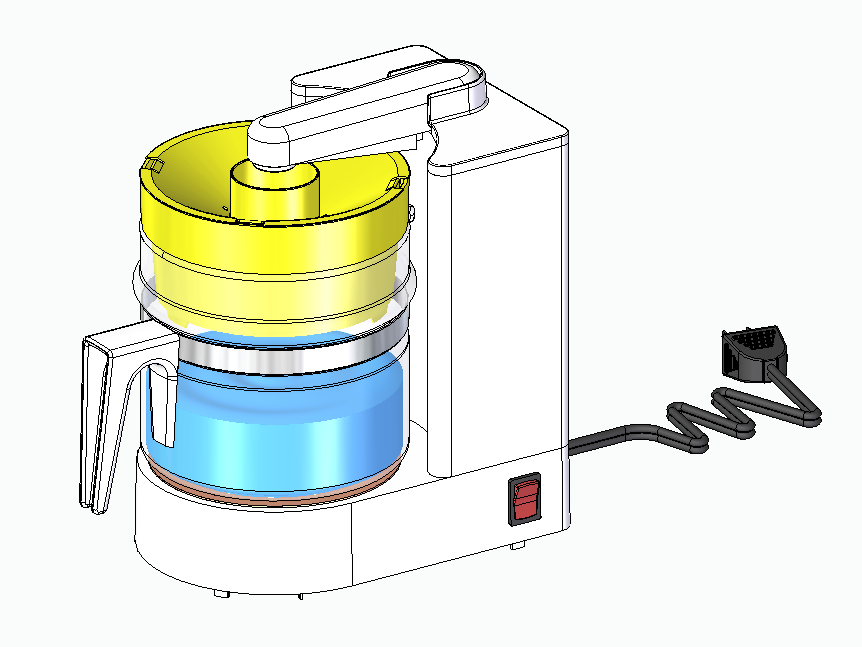 Kaffeemaschine in Solid Edge