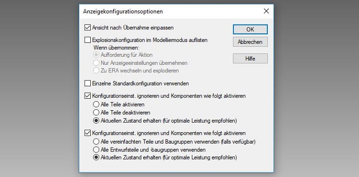 Konfigurationsoptionen