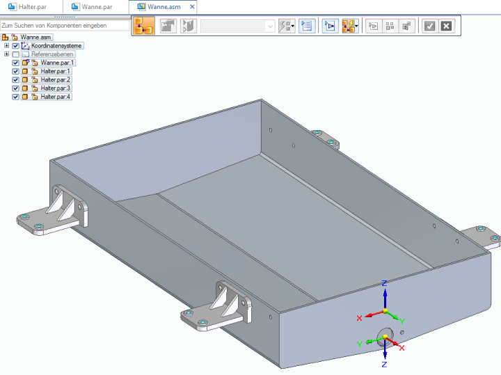 platzierte Teile mit CaptureFit