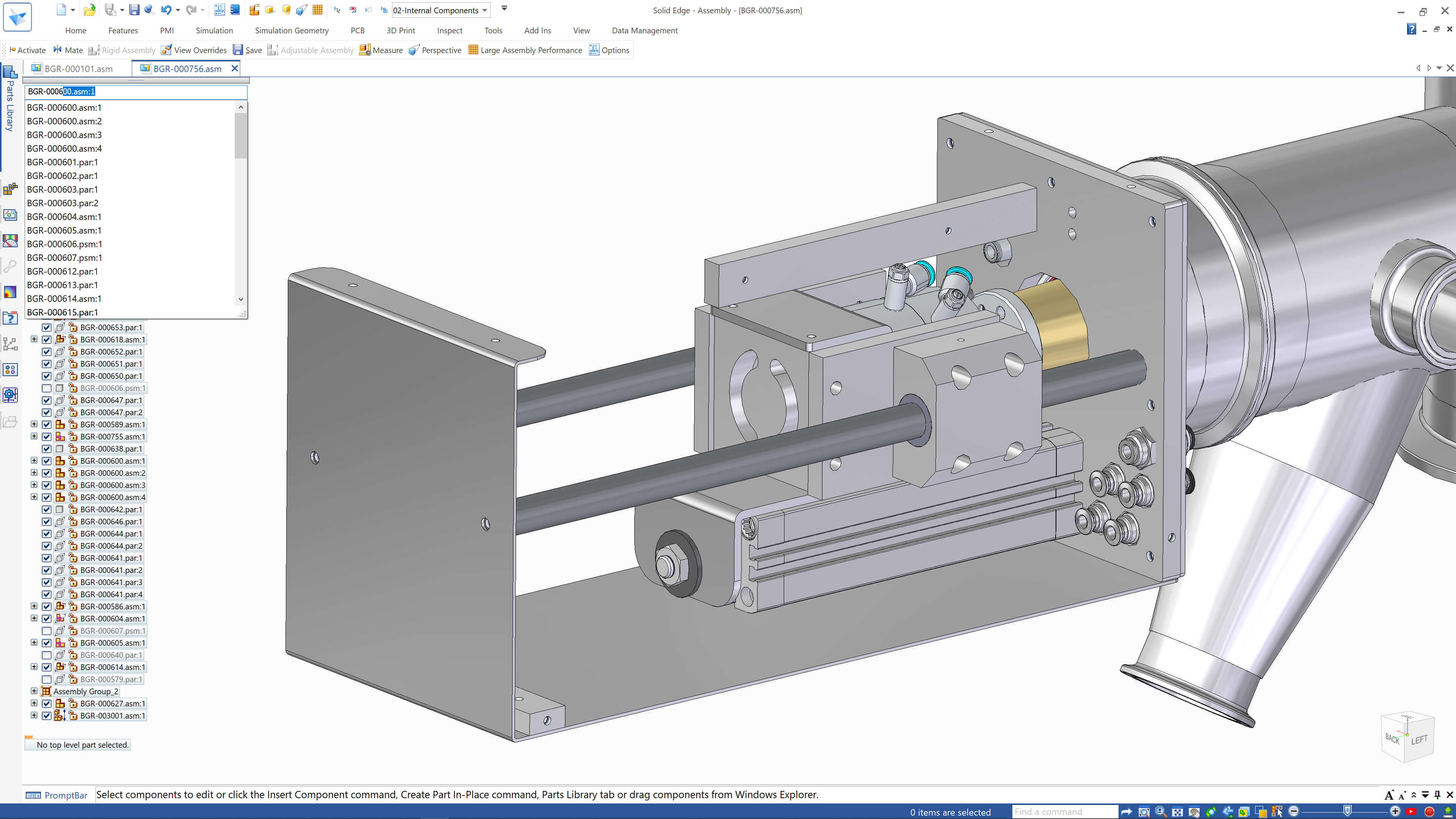 Komponentenfinder in Solid Edge 2022